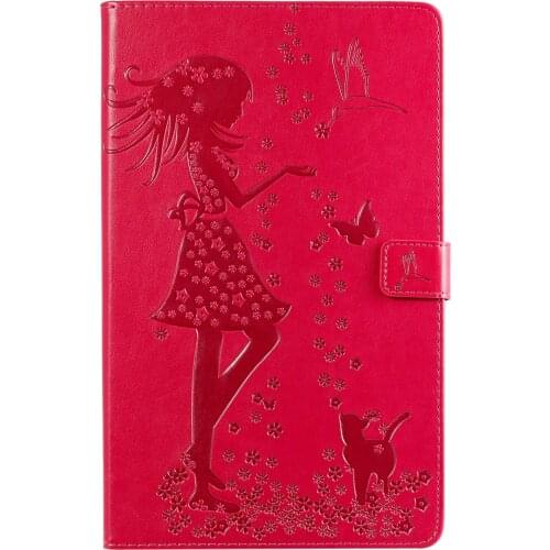 Folding PU Leather For Samsung Galaxy Tab A Case 10.1 inch 2019 SM-T510 SM-T515 Wallet clip Stand Cover Funda Tablet Shell+pen