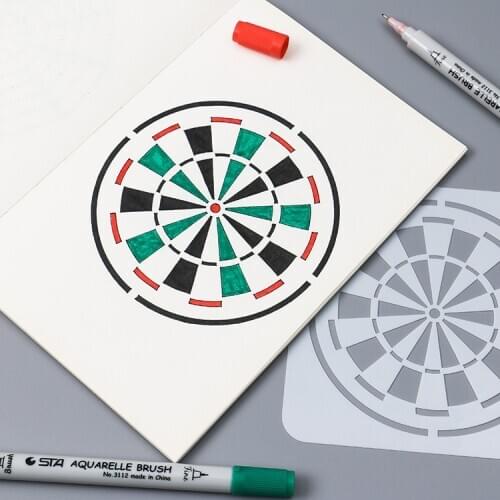 Bulls Eye Mandala Stencils for Tile,Chalk Paints,Acrylic Painting for Wood,Furniture,Fabric,Curtain(Accept Custom Bulk Order)