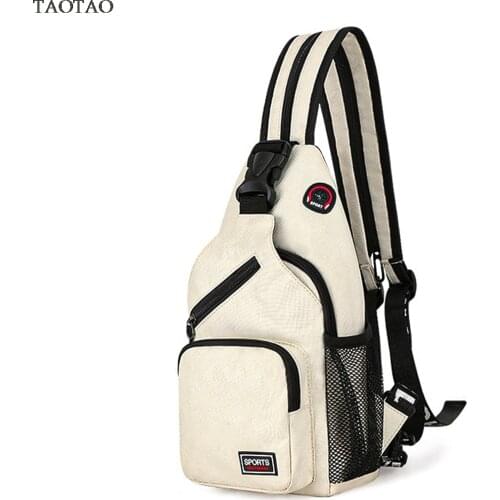 Women Small Backpack 2021 Casual Girls Chest Bag with Earphone Hole Travel Backpack Multi-Functional Rucksacks Mochila Mujer