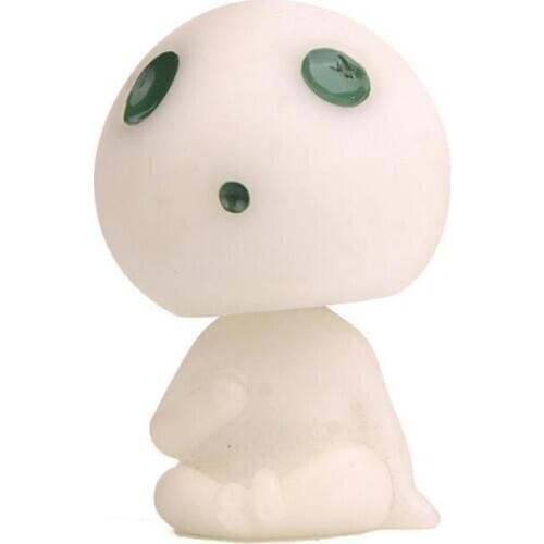 1 Pcs Cute Princess Mononoke Elves Anime PVC Action Figure Cartoon Bobble Head Dolls Car Decor Kids Toys Birthday Gift
