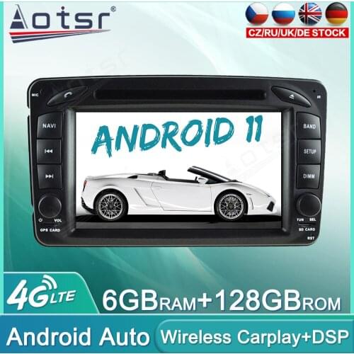 Android 11 128GB Car Radio For Benz W203 W209 W463 W168 Audio Multimedia Player GPS Navigation Auto Stereo Head Unit Carplay DSP