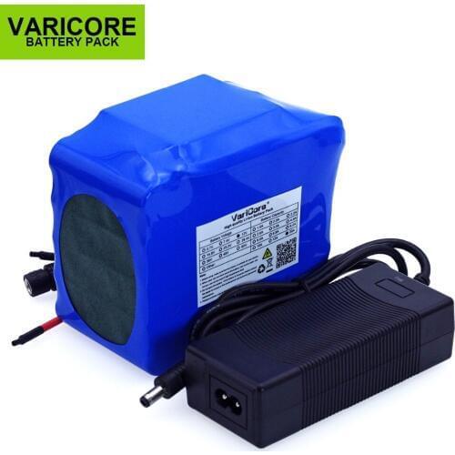 VariCore 12V 20Ah high power 100A discharge battery pack BMS protection 4 line output 500W 800W 18650 battery+ 12.6V 3A Charger