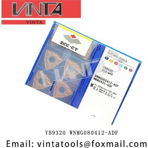 Free shipping high quality 10pcs/lots YB9320 WNMG080412-ADF cnc carbide turning inserts cutting blade tools