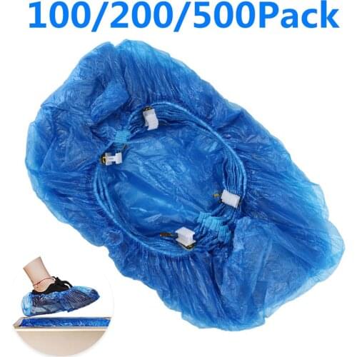 100/200/500Pcs Shoes Cover Bag Disposable Anti Dust Rain Shoe Covers Non-Slip Waterproof Shoes Covers Organizers Pouch Case
