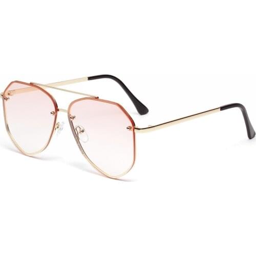 Color retro metal sunglasses women 2021 trendy glasses popular big frame men and women sunglasses glasses uv400