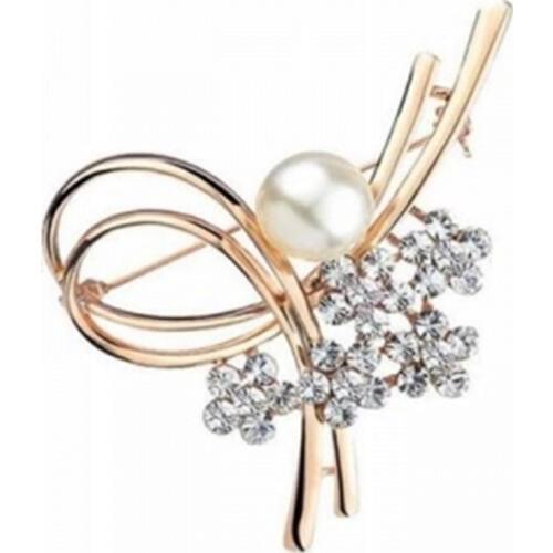 Korean imitation pearl hearts brooch brooch scarf buckle collar pin badge Korea brooch beautiful female wholesale