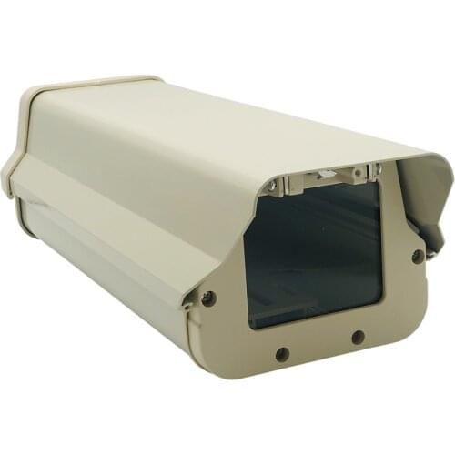 370x145x110m 12 Inch Outdoor Waterproof CCTV Camera Housing Back Flip Aluminium Surveillance Shell Security Casing With Lock