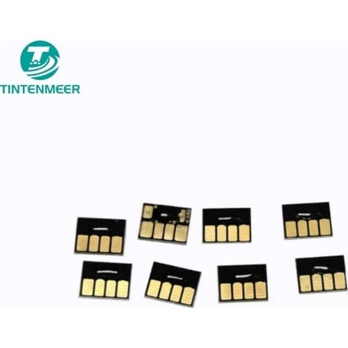 TINTENMEER excellent quality Refillable cartridge Auto reset chip 8 color as 1 set compatible for HP 38
