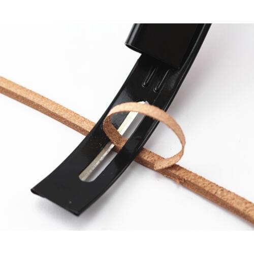 Stainless Steel Leather Skiving Knife DIY Leather Craft Cutting Tools Practical Leather Thinning Knife Cutter Accessory