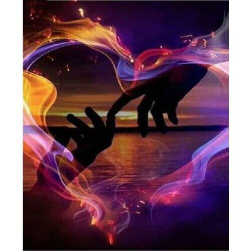 Full Square Round Drill 5D Diy Diamond Painting Abstract couple hands Diamond Embroidery Pictures Of Rhinestone StickerZP-2559