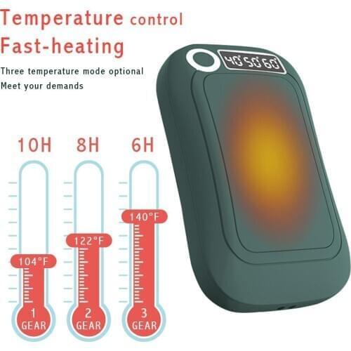 Hand Warmer Power Bank USB Charging Pocket 10000mAh 5V/2A With with Led Light Double-Side Heat uitable for outdoor sports