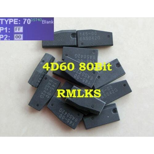 RMLKS 5pcs/Lot A+++ Car Key Chips Ceramic ID 4D60 80bit 4D60 Transponder Chip Blank ID70 transponder Chip
