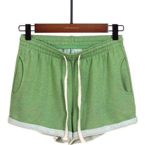 Hot Sexy Women Sleep Bottoms Shorts Elastic Waist Tie Cotton Fabrics Ladies Home Pants Loose Plus Size Casual Pajamas Pant