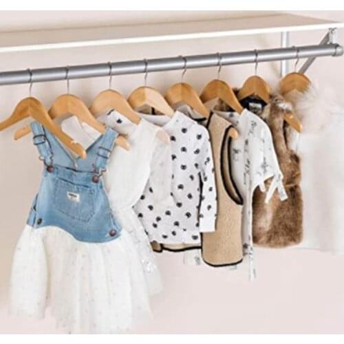 Wooden Childrens/Childrens Hangers (10 Pack) Smooth and Durable Wooden Baby/Parenting Hangers-12.5 Inch-Space Saving, 360 ° Ho