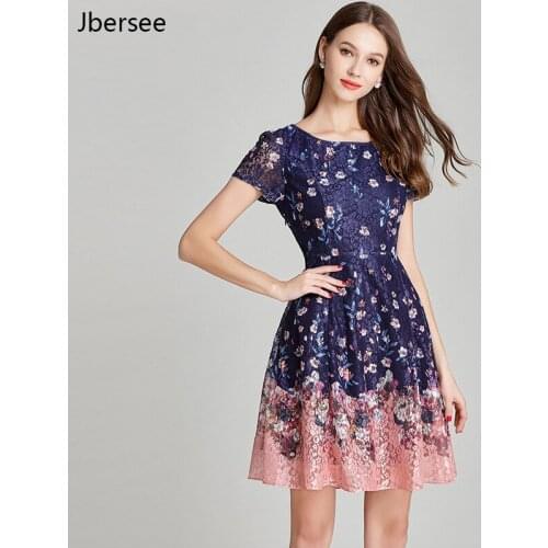 Womens Summer Mini Boho Floral Dress Women Beach Dress Short Sleeve O-neck Party Bohemian Ladies dresses Girl Clothes Vestido