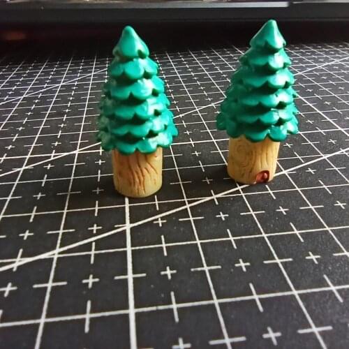 1pcs/lot Resin tree house 27mm Ornaments Micro landscape Ornaments Creative Home Gardening Decorations