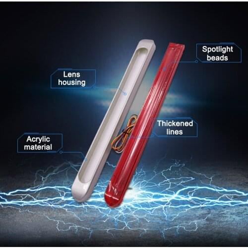 47 LED Truck Tail Turning Signal Light for 12V 24V Trailer Truck Stop Signals Lamp F-Best