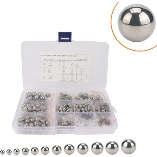 500Pcs/Box Bicycle Wheel Steel Bearing Balls 13/32 3/16 3/8 5/16 9/32 1/4 7/32 11/32 5/32 1/8 3/32 High Precision G25