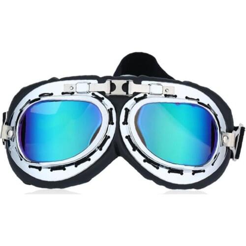 60% Hot Sale Vintage Windproof Motorcycle Scooter Goggles Helmet Motocross Glasses Eyewear Motorcycle Riding Gear