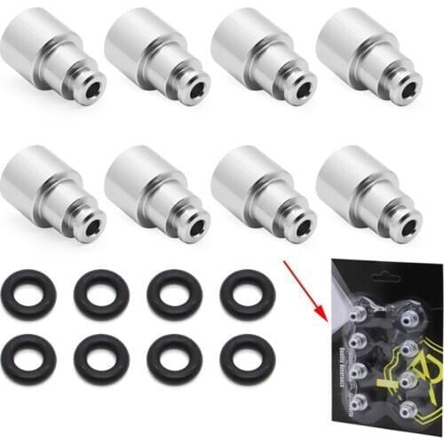 8PCS For LS3 delphi 4.8 5.3 6.0 Fuel injector into a LS1 LS2 Fuel injector extender adapter TOP HAT Accessories