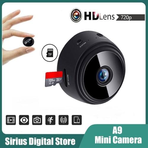 A9 720P Wireless Mini Camera Surveillance Cameras With WIFI Convenient Multi-functional IP Camcorder Smart Home Security Camera