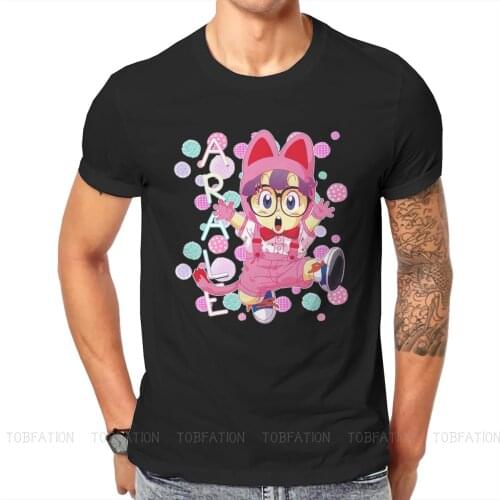 Arale Poop Pattern Unique TShirt Dr Slump Norimaki Arare Cartoons Anime Top Quality Gift Clothes T Shirt Short Sleeve Hot Sale