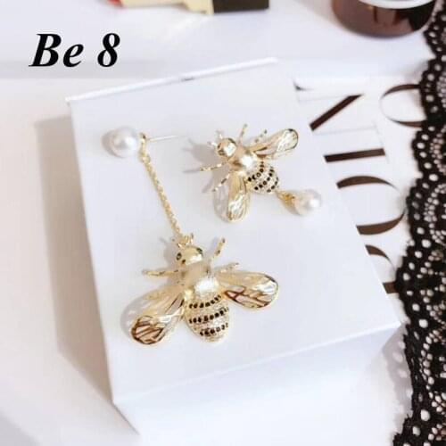 Be8 Brand Bee Shape With Pearl Exquisite Cubic Zirconia Dangle Earrings Wedding Accessories Birthday Gifts Drop Earrings E-319