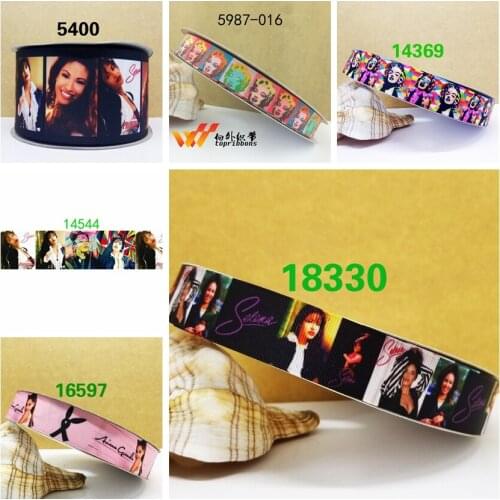 Free shipping 50 yards cartoon printed grosgrain ribbon 5400