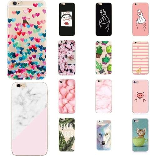 Cartoon Fruits Phone Case For iphone XS X 8 7 6 S Plus 5 5S SE Cover Lovely Love Marble Cases Fashion Soft Silicon Capa