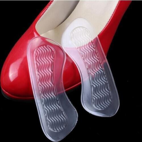 Good quality Silicone gel high heel sticker heel pad as anti-friction shoes sticky mat for hug heel free paste foot care cushion