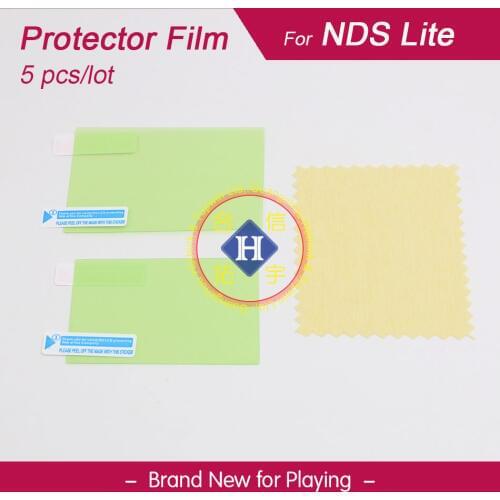 HOTHINK 5pcs/lot Clear top + bottom LCD Screen Protector cover Film Guard For Nintendo dsl ndsl ds lite