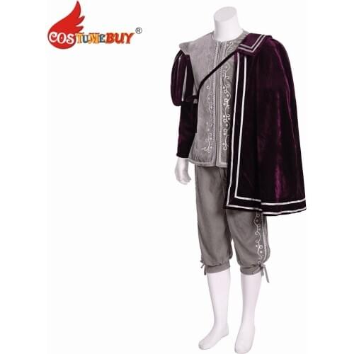 Costumebuy Queen Elizabeth Tudor Period Medieval Men cosplayoutfit Vintage Costumes Medieval Renaissance Gown + cape Custom Made