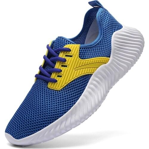 Summer New Men Hollow Mesh Shoes Breathable Mens Sneakers Trendy Lace-Up Lightweight Walking Man Tenis Shoe Zapatillas Hombre