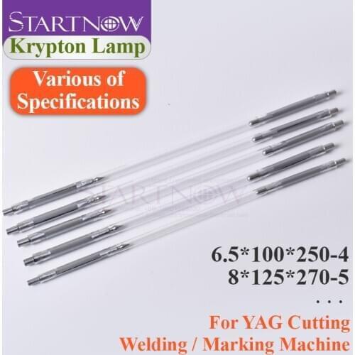 Startnow 8x125x270-5 Laser Krypton Lamp For YAG IPL Marker Equipment Parts Nd:YAG Laser Flash Tube 8*100*250-5 Short Arc Lamp