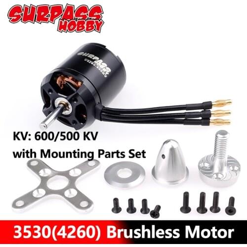 Surpass Hobby 3530(4260) Brushless Motor C4260 500kv 600kv 14Pole for Airpalne Aircraft Multicopters RC Plane Helicopter