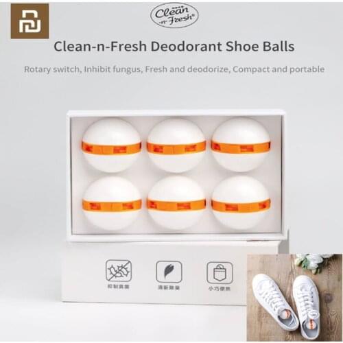 Clean n Fresh Shoes Deodorant Dry Deodorizer Air Purifying Switch Ball Shoe freshener Eliminator Home Освежитель обуви Youpin