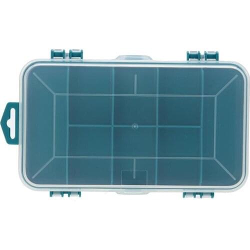 Plastic Tool Box Case Double-side Green Small Components Tool Storage Box