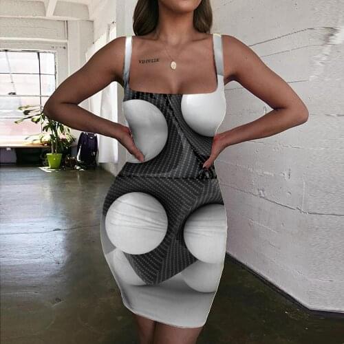 KYKU abstract Dresses Women Psychedelic 3d Print black and white Ladies Dresses novel Sundress Womens Clothing Party Short Boho