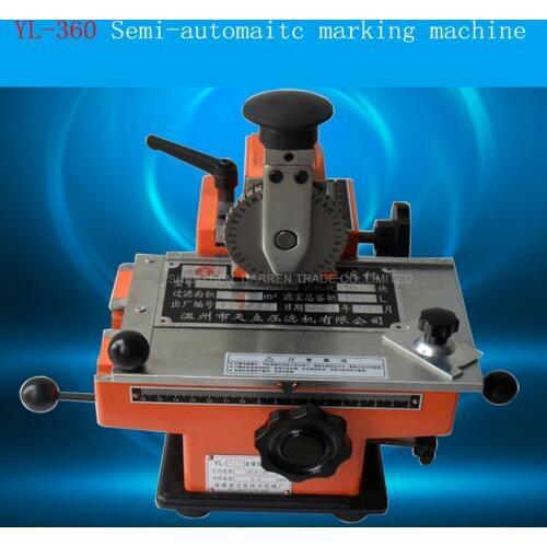 YL-360 Semi-automatic Metal label printer manual marking machine aluminum labeling coding machine Press machine