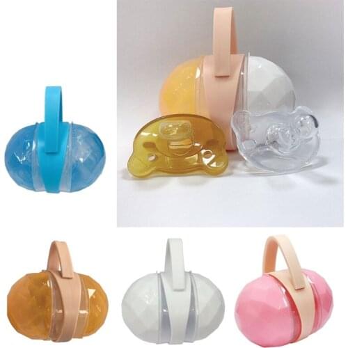 Portable Infant Newborn Baby Pacifier Case Box Nipple Shield Case Pacifier Holder Storage Box Soother Container