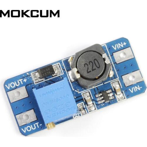 MT3608 DC-DC 2/24V to 5/9/12/15/18/24/28V 2A Step Up Power Module Voltage Step-up Booster Board Replace XL6009 2-24V To 5-28V