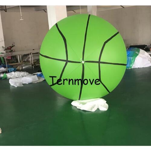 Pvc basket ball for decoration helium balloon with logo for sport event 2m 2.5m Inflatable basketball for advertising haning up