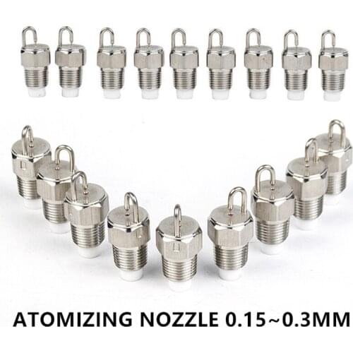 Atomizing Nozzle with Filter Stainless Steel High-pressure Sprinkler Cooling Humidifying Dust Removal Garden Sprinkle