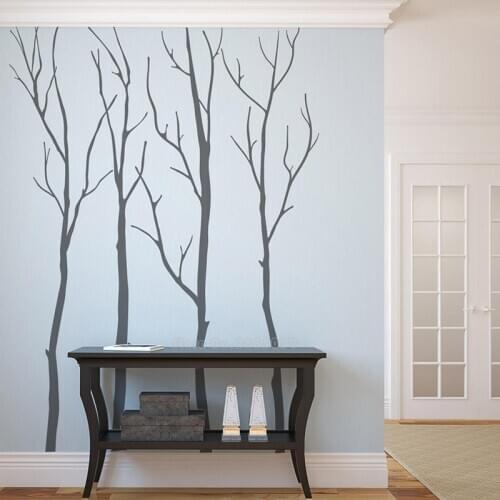 Stickers Baby Room Modern Trees Wall Decal Designs Wall Sticker Office Decals Home Decor Art Island Winter Tree Murals LL2582