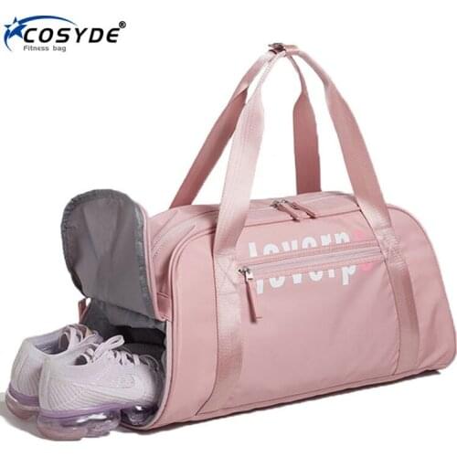 Waterproof Fitness Bag Fashion Women Travel Bags Hand Luggage Gym Bag With Shoe Compartment Wet Dry Man Sport Bag/Dac De Sport