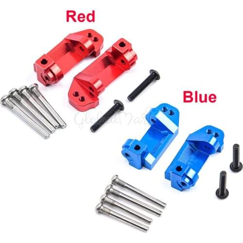 1Pair Alloy Caster Block Upgrade Parts Set for RC 1/10 Traxxas 2WD Slash / Rustler / Stampede / Bandit / Nitro Replaces 3632