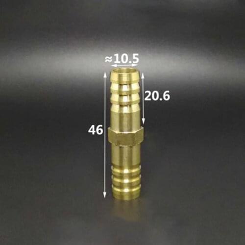 10 PCS 10mm Hose Barb Straight Splicer Brass Hosetail Fitting Adapter Coupling Water Fuel