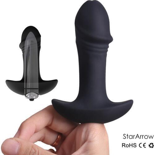 2 In1 Vibrating Anal Butt Plug Kit Adult Sex Toys For Men And Women 7 Speed Silicone Prostate Massager Anal Vibrator Stimulator