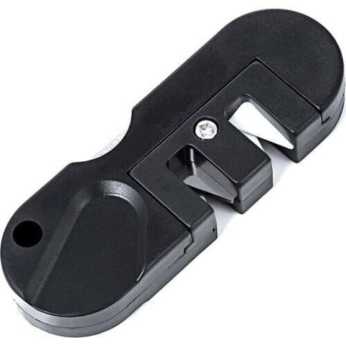 4 IN 1 Portable Tungsten Ceramic Carbide Knife Whetstone Sharpener Sharpen Fish Hook Pocket Diamond Tool Camp Hike Outdoor