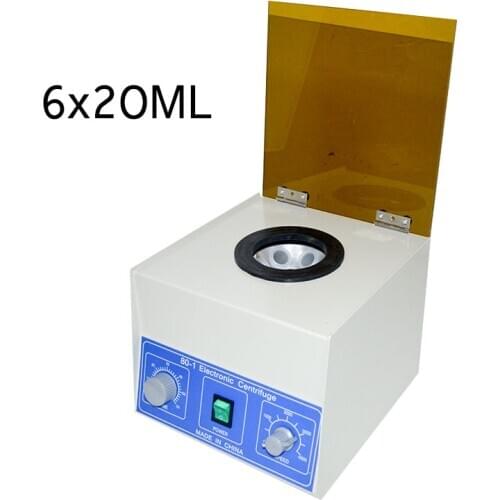 6x20ml Electric Centrifuge Laboratory Medical Practice Machine PRP Serum Separation 4000rpm Desktop Lab Centrifuge